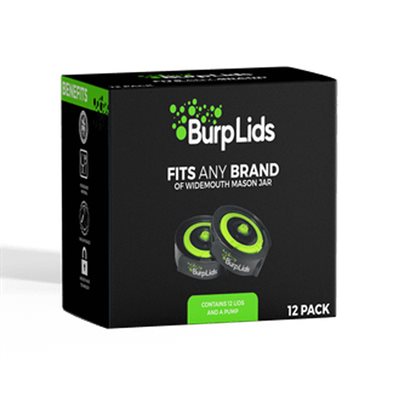 BURPLIDS 12 PACK - 12 LIDS - 1 PUMP (1)