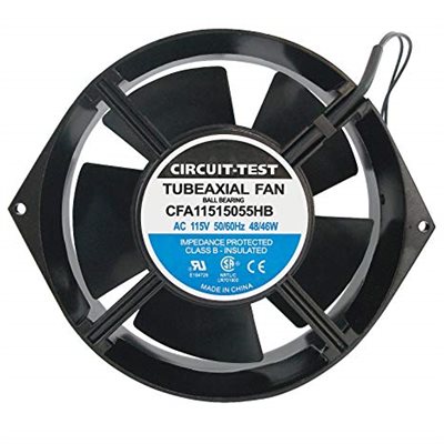 AXIAL FAN 6" BALL BEARING W / WIRE LEAD 120v