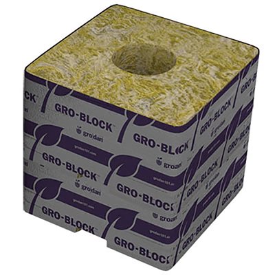 GRODAN GRO-BLOCK IMPROVED DELTA 4X4X4'' UNWRAPPED GR10 (144)