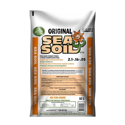 SEA SOIL ORIGINAL ORGANIC COMPOST 15.9KG / 32L (1)