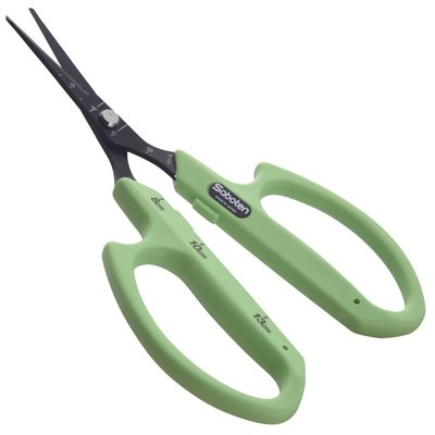 SABOTEN GREEN SCISSOR ROUND TIP ANGLED PT-4 (1)